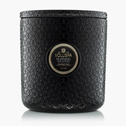 Voluspa 5 Wick Hearths|Burning Woods