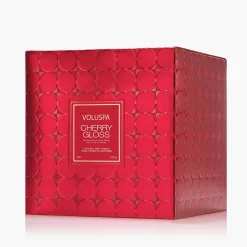 Voluspa 3 Wick Hearths + Luxe|Cherry Gloss