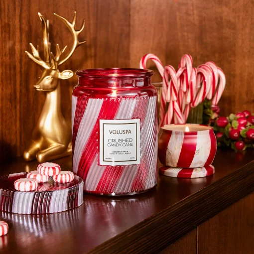 Voluspa Large Jars|Crushed Candy Cane