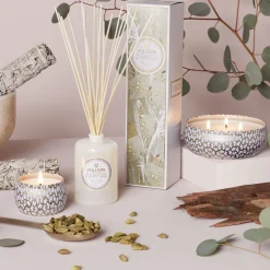 Voluspa 3 Wick Tin|Eucalyptus & White Sage|Eucalyptus & White Sage