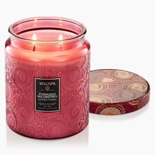 Voluspa Foraged Wildberry|3 Wick Hearths + Luxe|Foraged Wildberry