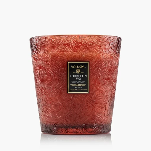 Voluspa Forbidden Fig|3 Wick Hearths + Luxe|Forbidden Fig