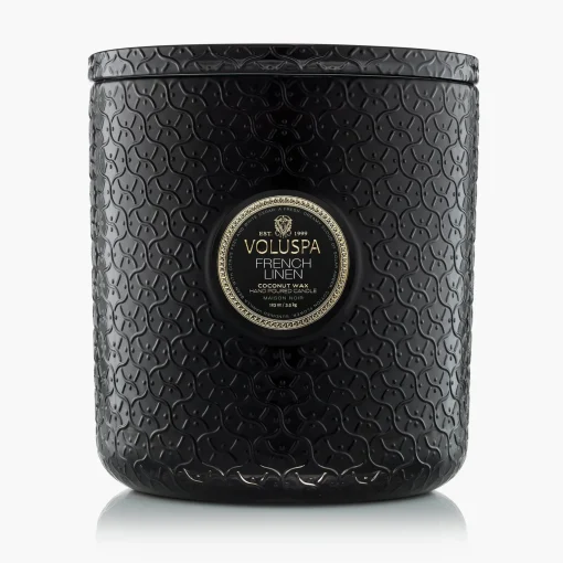 Voluspa 5 Wick Hearths|French Linen|French Linen