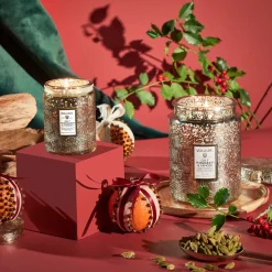 Voluspa Small Jars|Gilt Pomander Hinoki|Gilt Pomander & Hinoki
