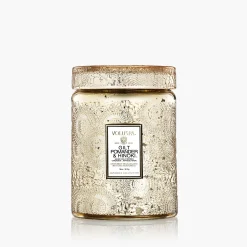 Voluspa Gilt Pomander Hinoki|Large Jars|Gilt Pomander & Hinoki