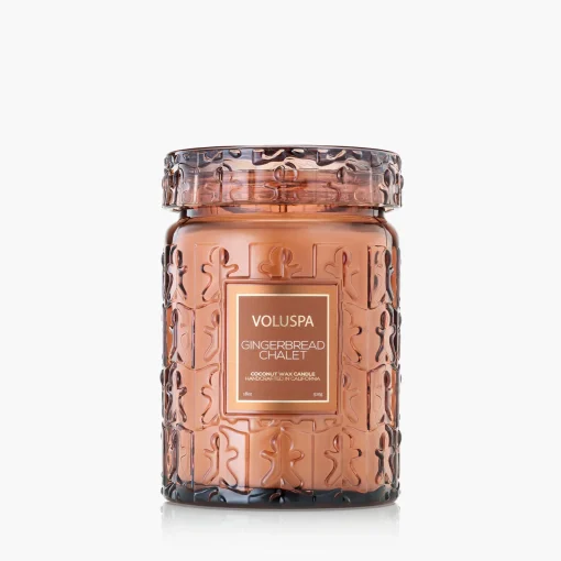 Voluspa Large Jars|Gingerbread Chalet