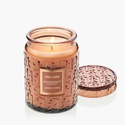 Voluspa Large Jars|Gingerbread Chalet