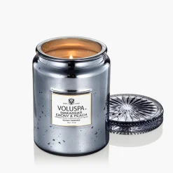 Voluspa Large Jars|Makassar Ebony & Peach