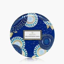 Voluspa Mediterranean Lemon|3 Wick Tin|Mediterranean Lemon