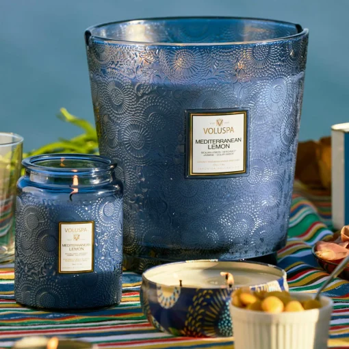 Voluspa Mediterranean Lemon|5 Wick Hearths|Mediterranean Lemon