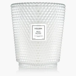 Voluspa 5 Wick Hearths|Milk Rose