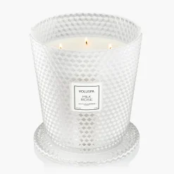 Voluspa 5 Wick Hearths|Milk Rose