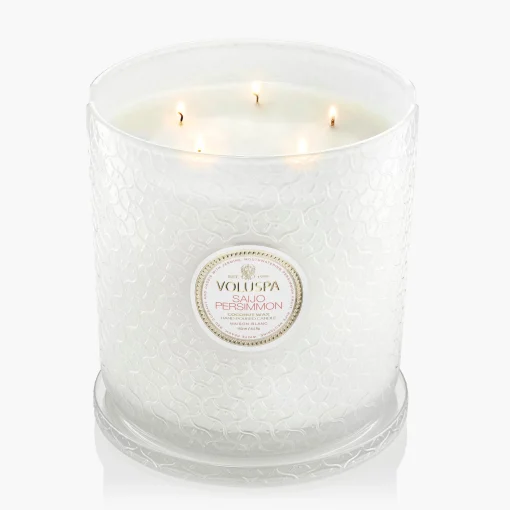 Voluspa 5 Wick Hearths|Saijo Persimmon