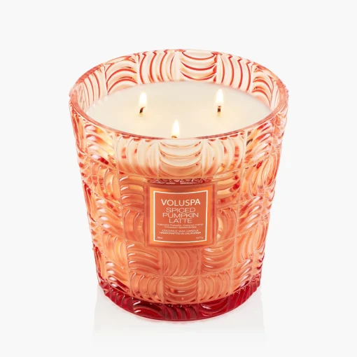 Voluspa Spiced Pumpkin Latte|3 Wick Hearths + Luxe|Spiced Pumpkin Latte