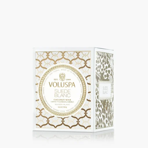 Voluspa Classic Candles|Suede Blanc