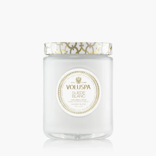 Voluspa Large Jars|Suede Blanc