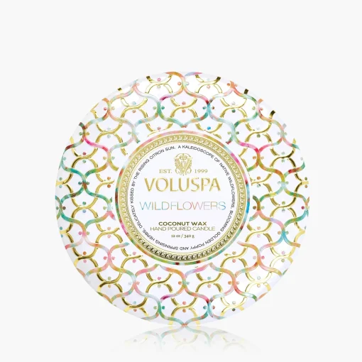 Voluspa 3 Wick Tin|Wildflowers